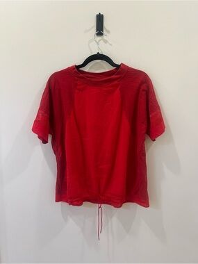Nike Red Short Sleeve Drawcord Tee